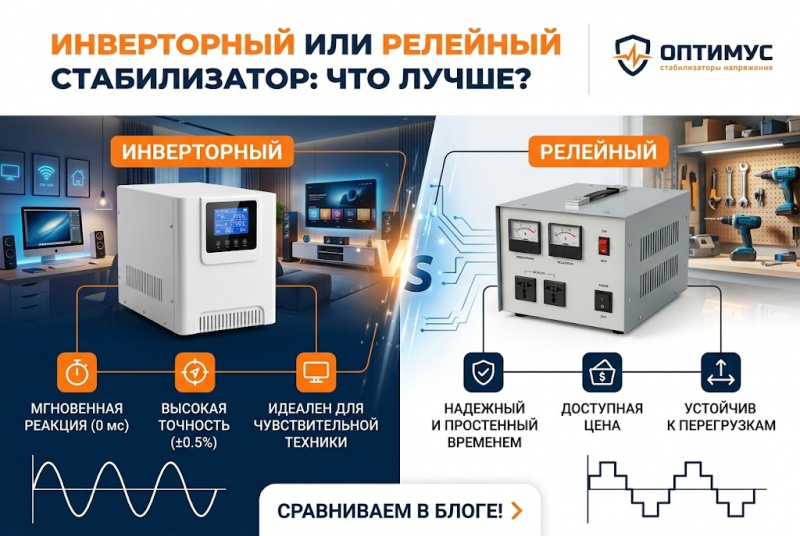 Инверторный или релейный стабилизатор: что лучше