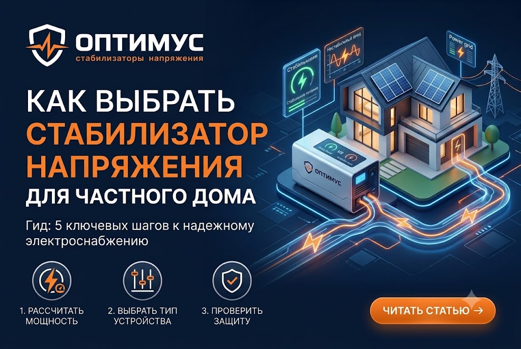 Как выбрать стабилизатор напряжения для частного дома Как выбрать стабилизатор напряжения для частного дома