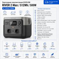 Портативная электростанция EcoFlow RIVER 2 Max
