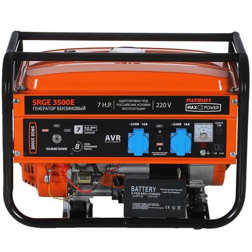 Электрогенератор бензиновый Patriot Max Power SRGE 3500E