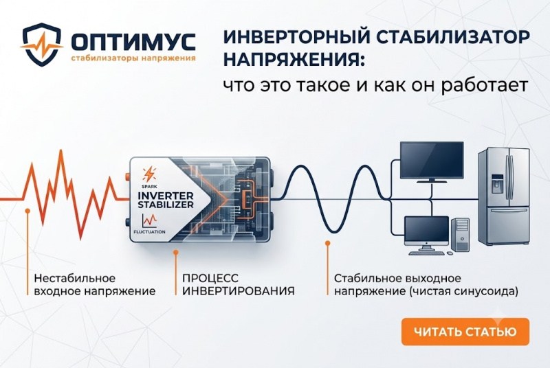 Инверторный стабилизатор напряжения: что это такое и как он работает