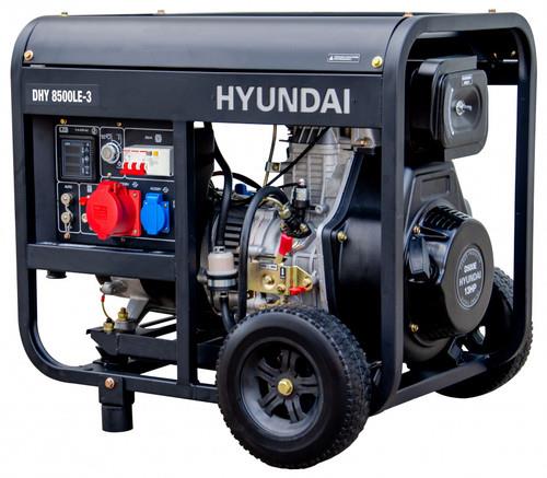 Электрогенератор дизельный Hyundai DHY 8500LE-3