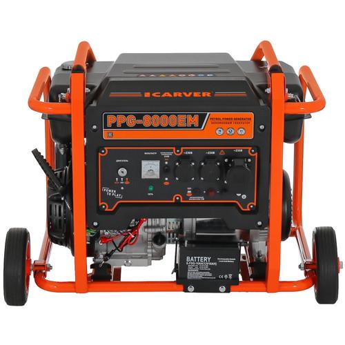 Электрогенератор бензиновый Carver PPG-8000ЕM