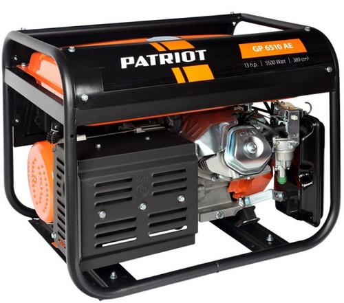 Электрогенератор бензиновый Patriot GP 6510AE