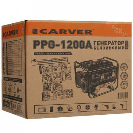 Электрогенератор бензиновый Carver PPG-1200А