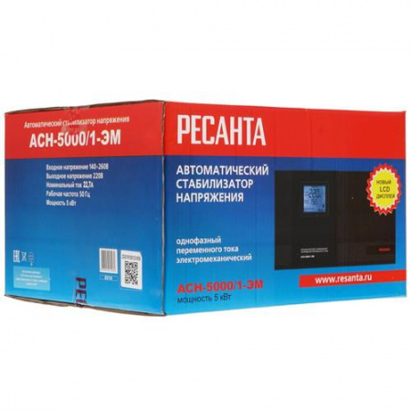 Стабилизатор напряжения Ресанта АСН-5000/1-ЭМ
