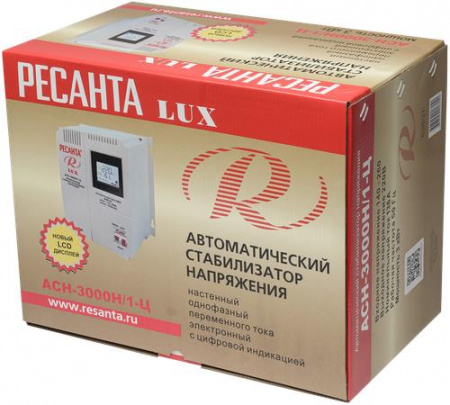Стабилизатор напряжения Ресанта АСН-3000Н/1-Ц Lux