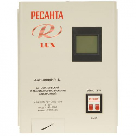 Стабилизатор напряжения Ресанта АСН-8000Н/1-Ц Lux