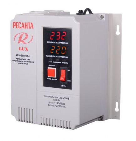 Стабилизатор напряжения Ресанта АСН-500Н/1-Ц Lux