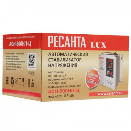 Стабилизатор напряжения Ресанта АСН-500Н/1-Ц Lux