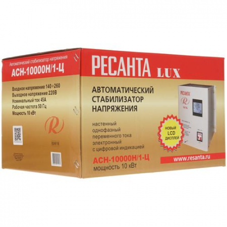 Стабилизатор напряжения Ресанта АСН-10000Н/1-Ц Lux