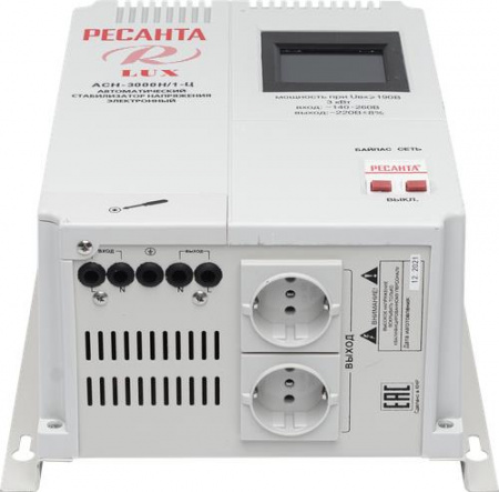 Стабилизатор напряжения Ресанта АСН-3000Н/1-Ц Lux